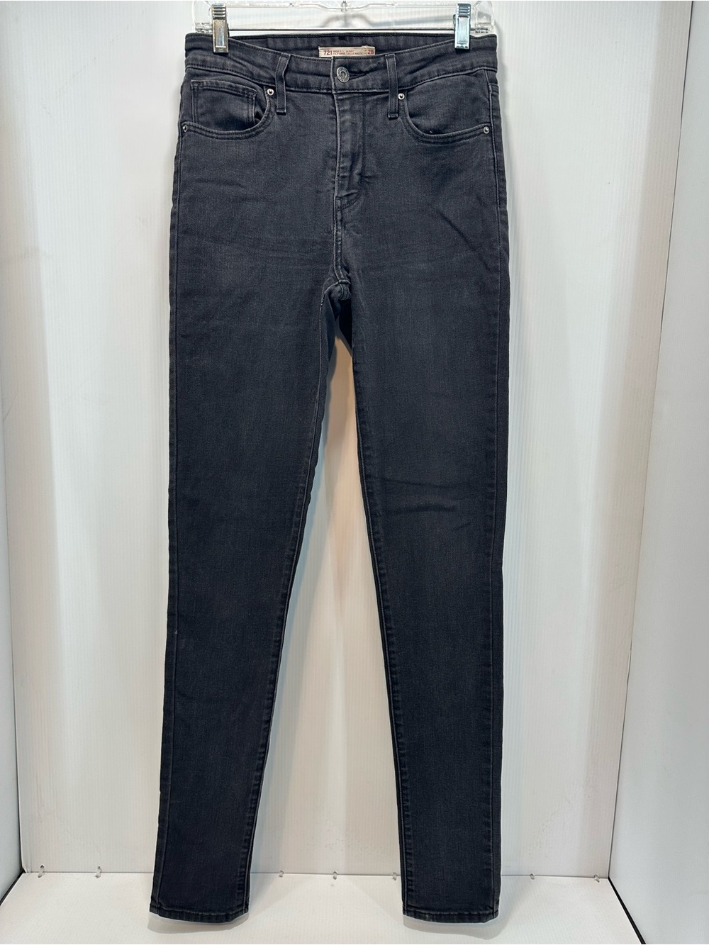 High-Rise Black Skinny Women's 28 Jeans Black Tab Ankle